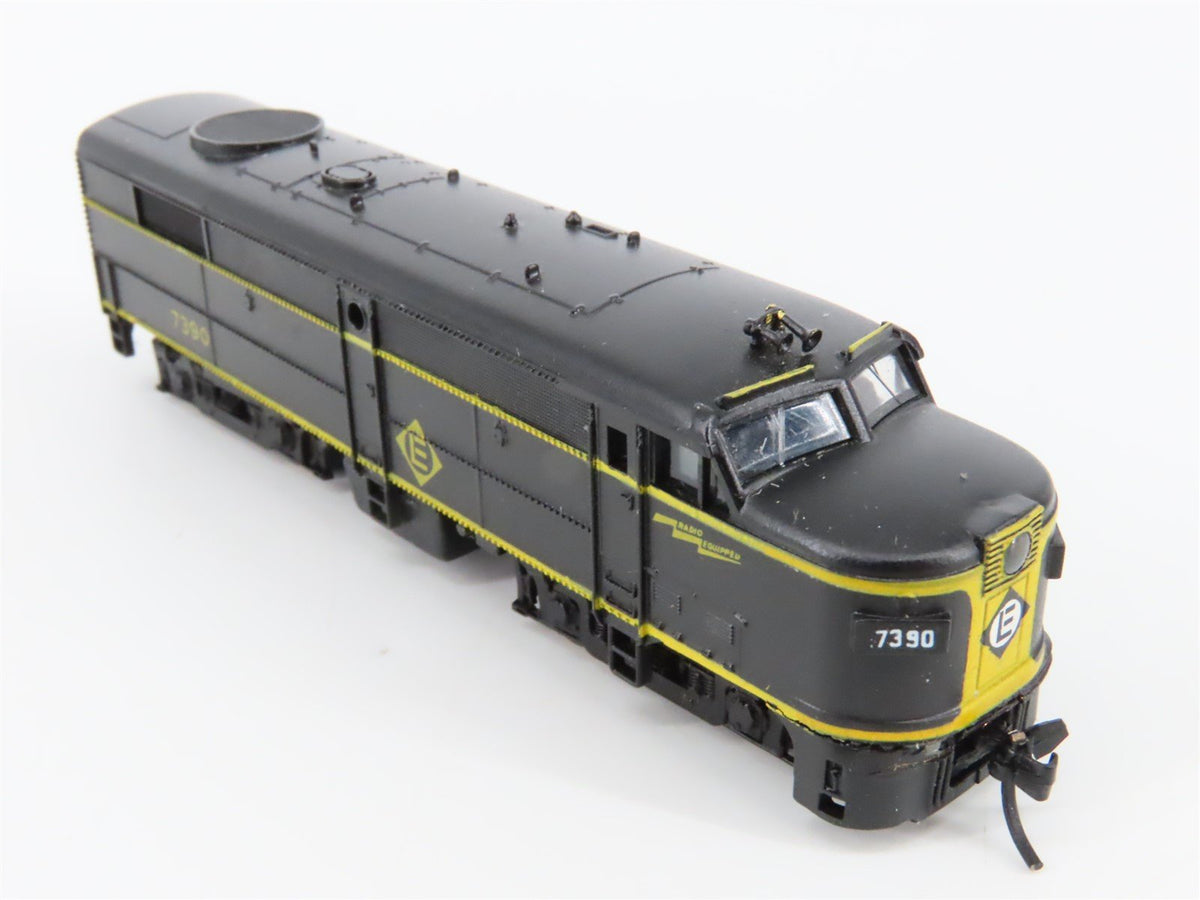 N Scale Life-Like ERIE Railroad ALCO FA Diesel Locomotive #7390 - Custom