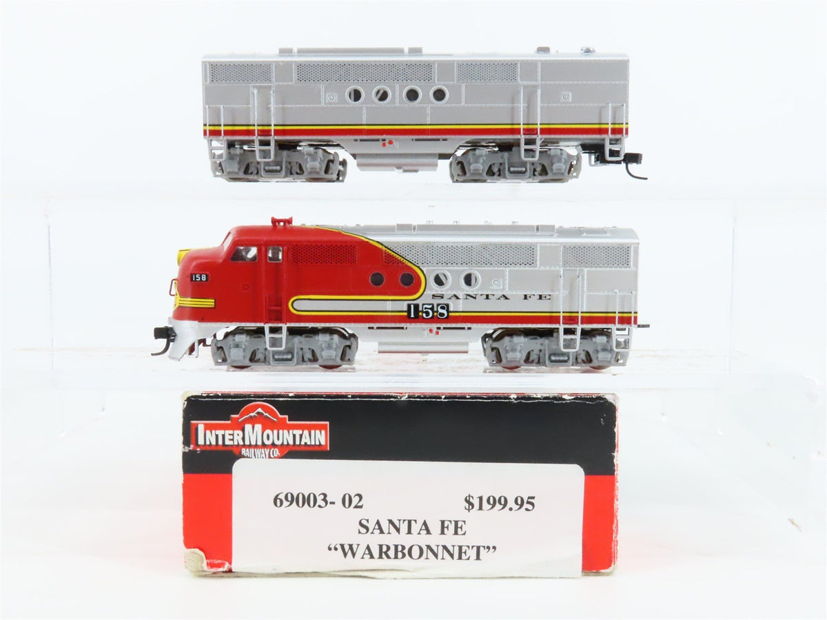 N Intermountain 69003-02 ATSF Santa Fe &quot;Warbonnet&quot; EMD FTA/B Diesel Set w/ DCC