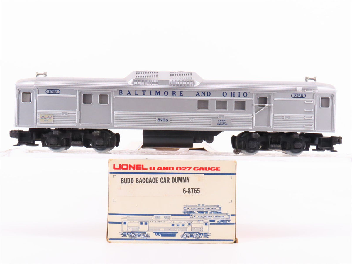 O 3-Rail Lionel 6-8765 B&amp;O Railway Budd RDC Baggage/Mail Car #8765 Unpowered