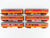 Lot of 6 O Gauge 3-Rail MTH MILW Railway Dome/Obs/Baggage Passenger Cars