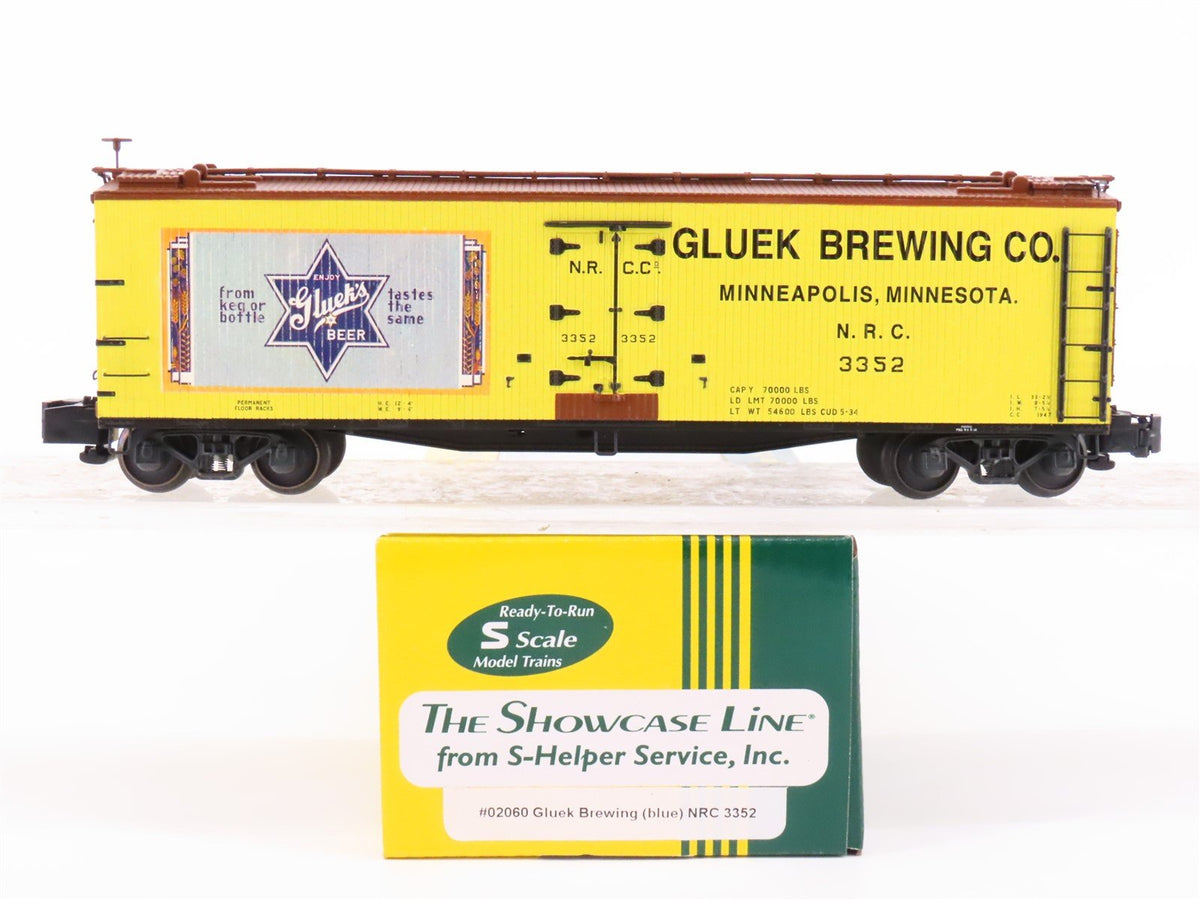 S Scale S-Helper Service Showcase Line 02060 NRCC Gluek&#39;s Beer Reefer #3352