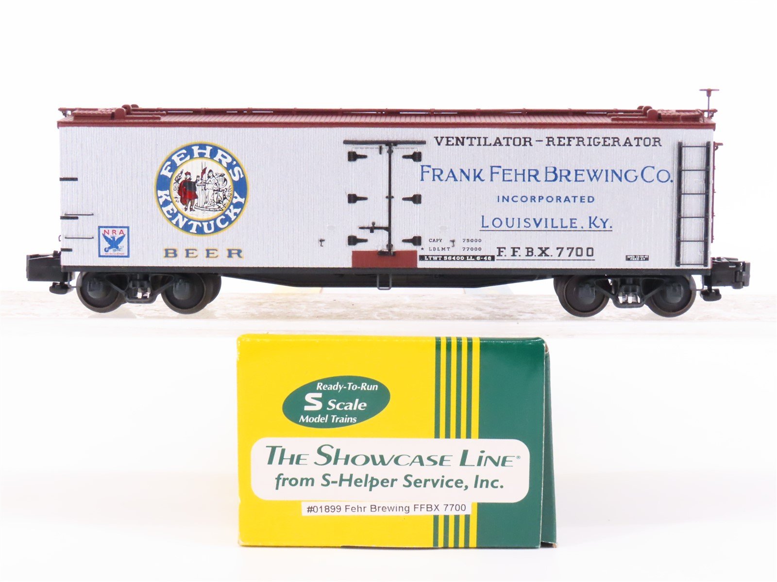 S Scale S-Helper Service Showcase Line 01899 FFBX Fehr Brewing Reefer #7700