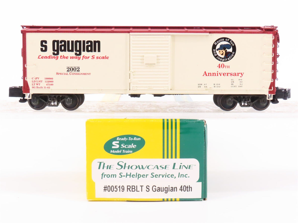 S Scale S-Helper Service Showcase Line 00519 SGX S Gaugian Box Car #2002