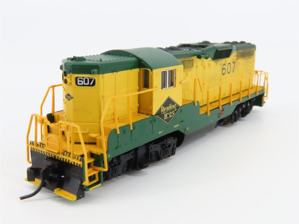 N Scale Atlas RDG Reading Lines EMD GP7 Diesel #607 - Custom Weathered