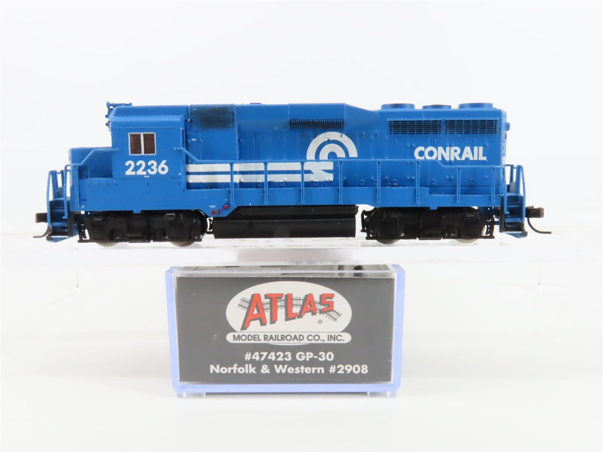 N Scale Atlas Classic 47423 NW Norfolk &amp; Western GP30 Diesel #2908 w/ DCC