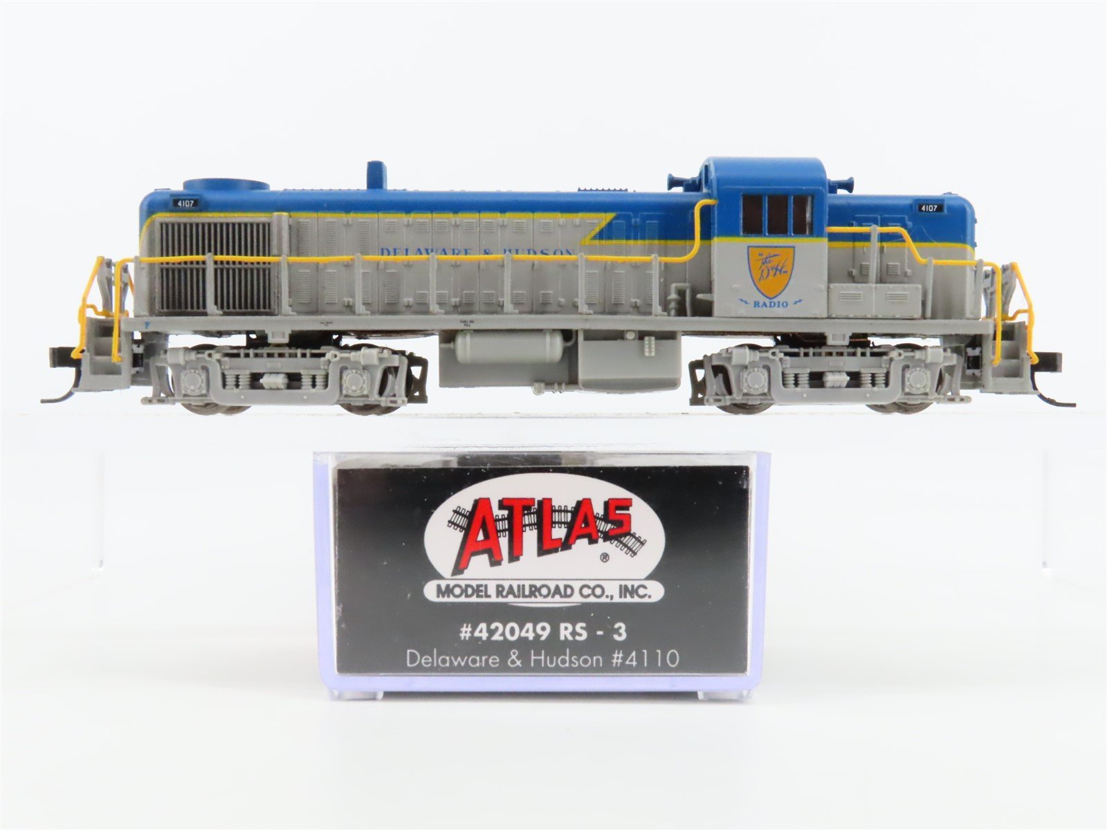 N Scale Atlas Classic D&H Delaware & Hudson ALCO RS-3 Diesel Locomotive #4107