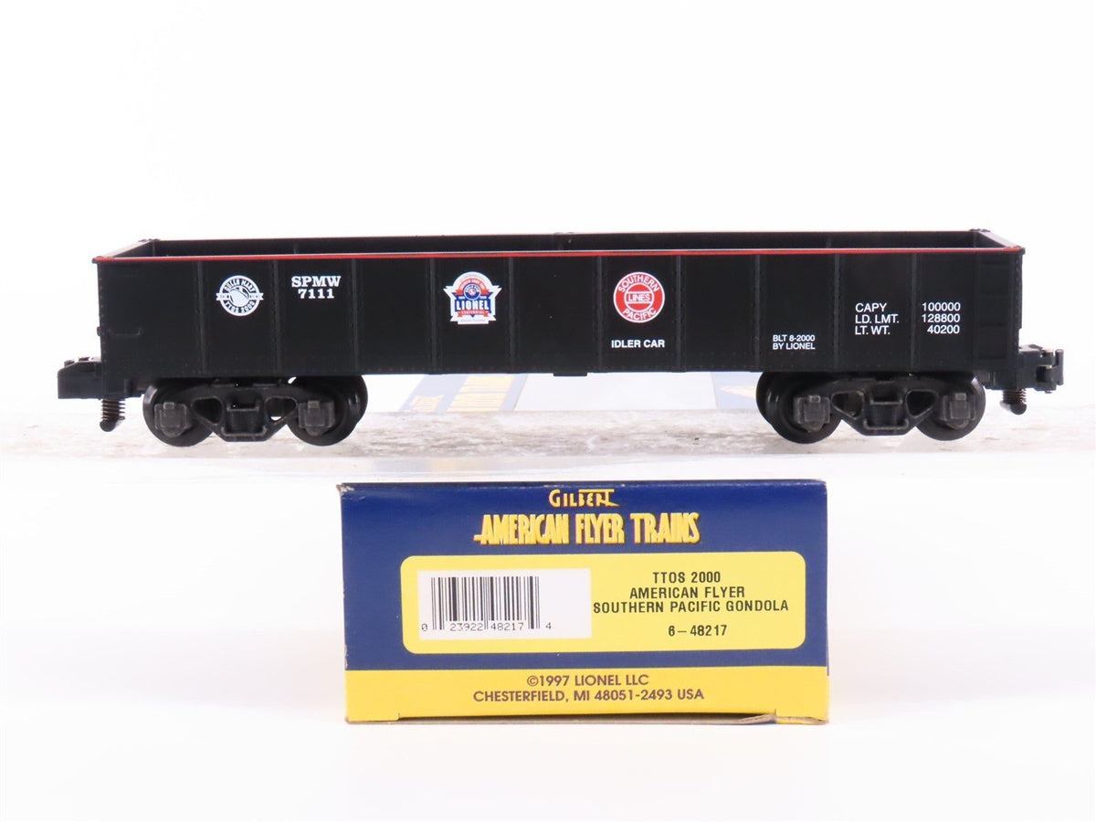 S Scale American Flyer 6-48217 SPMW Southern Pacific TTOS 2000 Gondola Car #7111