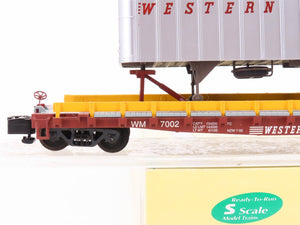 S Scale S-Helper Service Showcase Line 00310-6 WM Flat Car #7002 w/ Trailer