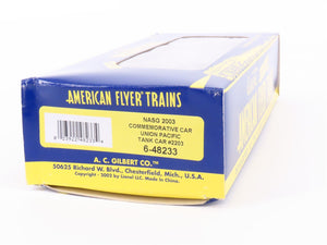 S Scale American Flyer 6-48233 UP Railway NASG 2003 Single Dome Tankcar #2203