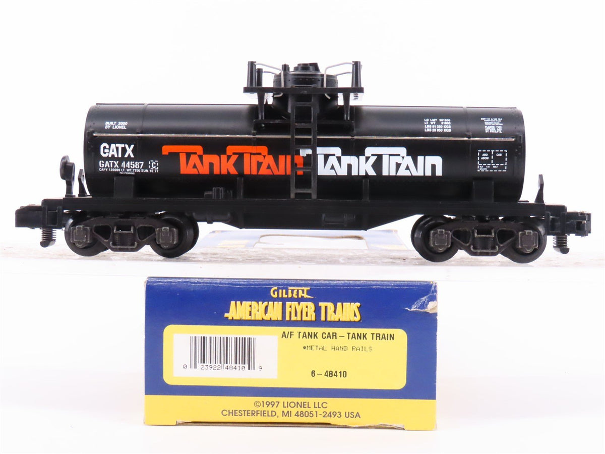 S Scale American Flyer 6-48410 GATX Tank Train Single Dome Tankcar #44587