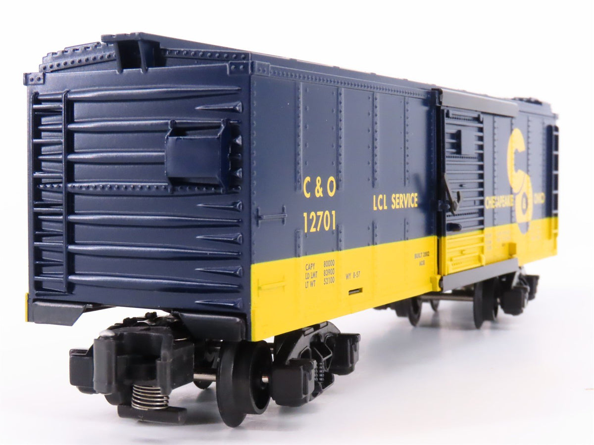 S Scale American Flyer 6-48347 C&amp;O Chesapeake &amp; Ohio Boxcar #12701