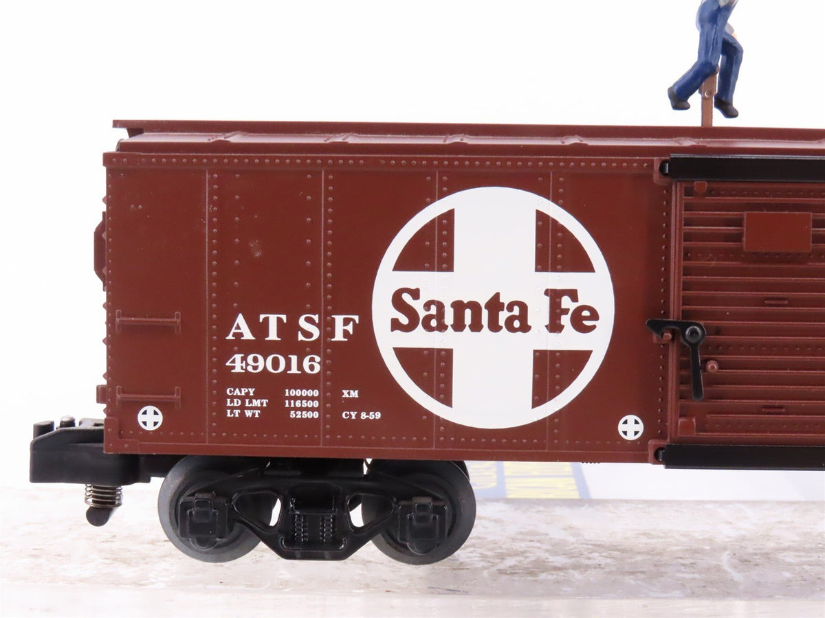 S Scale American Flyer 6-49016 ATSF Santa Fe Walking Brakeman Boxcar #12701