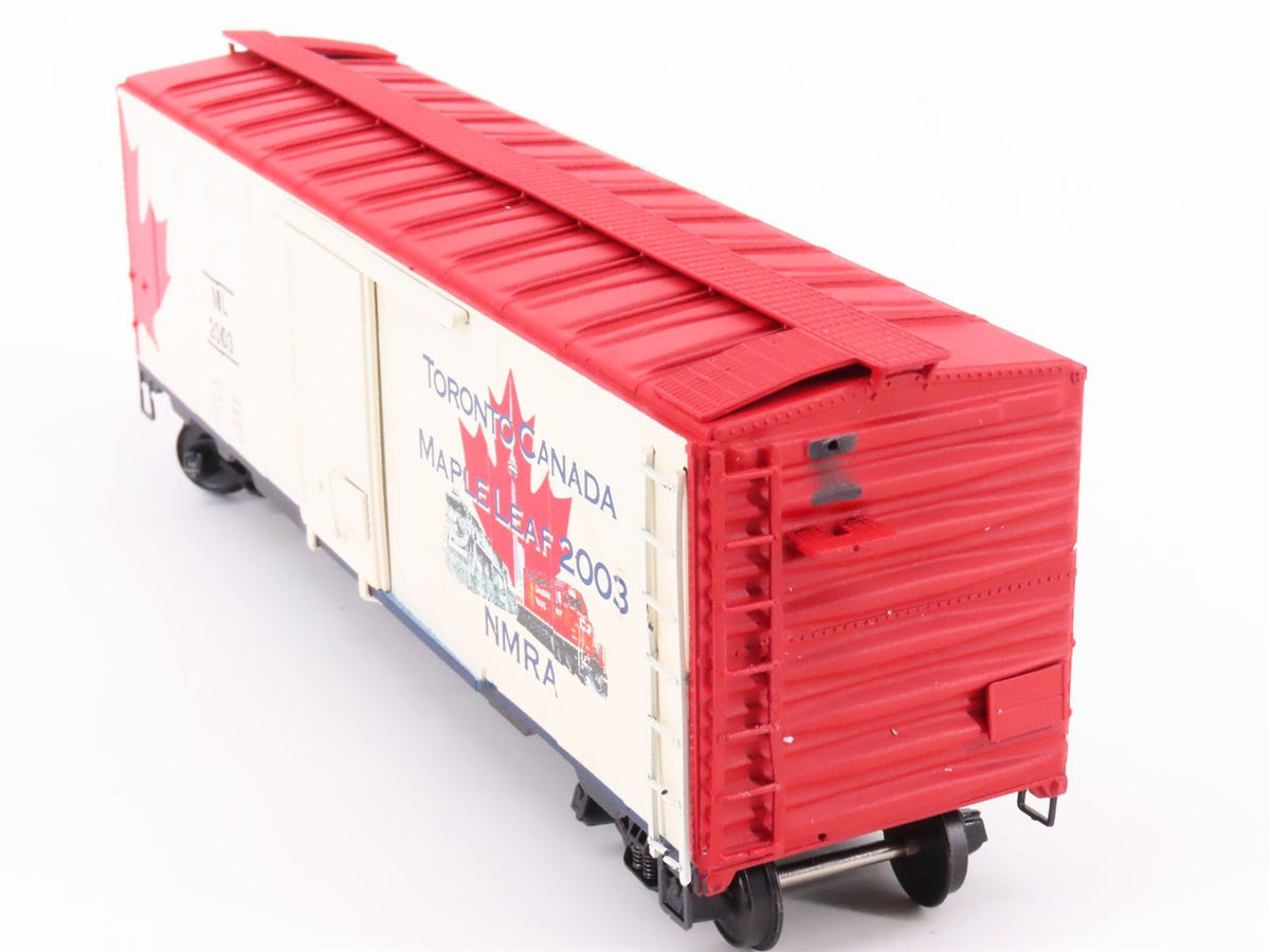 S Scale American Models 2003 NMRA ML Maple Leaf Single Door Box Car #2003