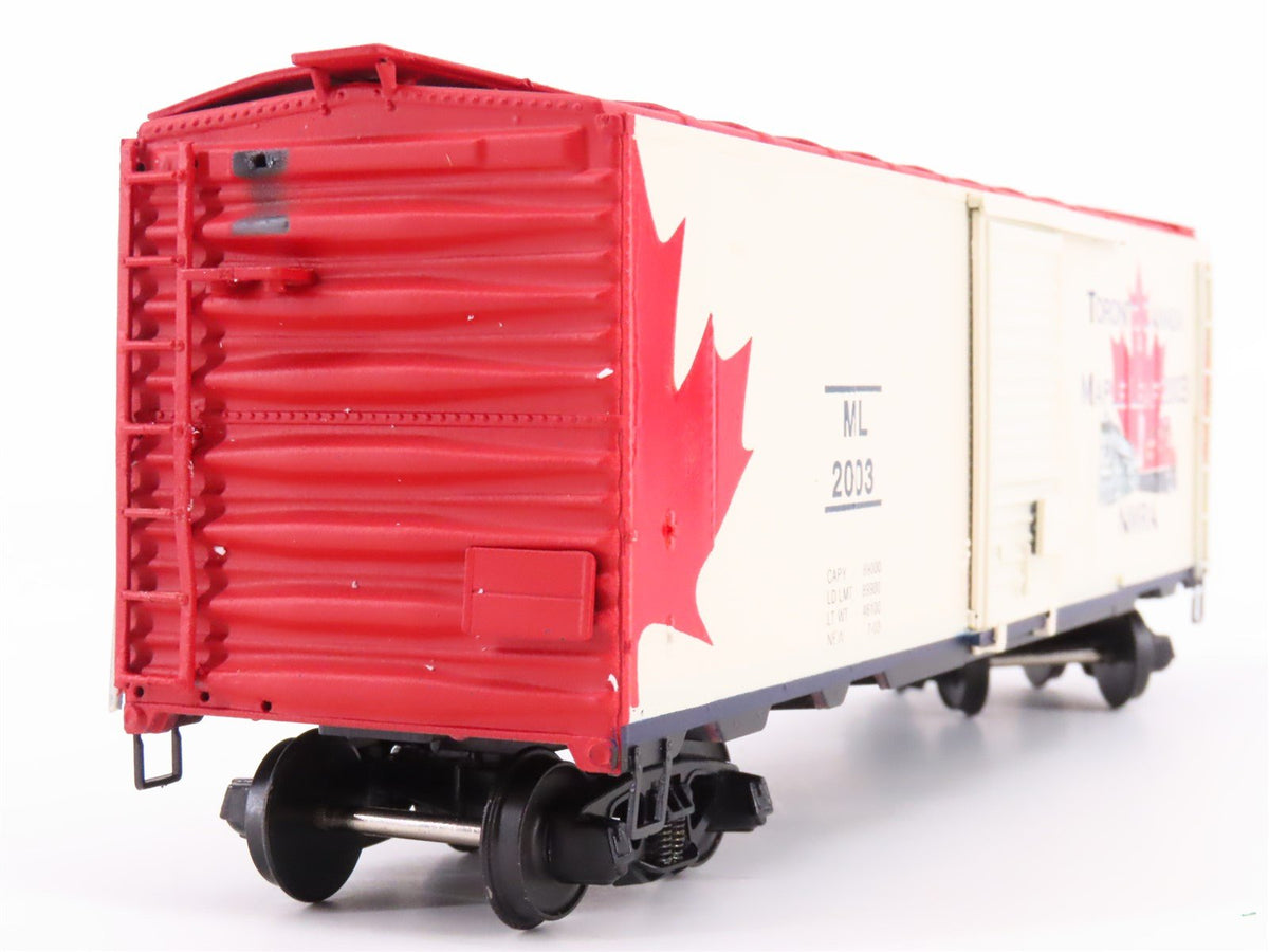 S Scale American Models 2003 NMRA ML Maple Leaf Single Door Box Car #2003