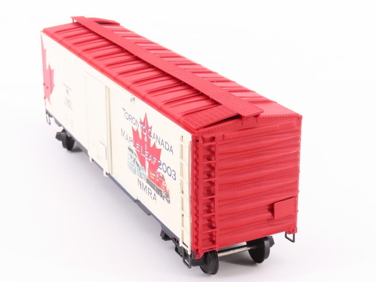 S Scale American Models 2003 NMRA ML Maple Leaf Single Door Box Car #2003