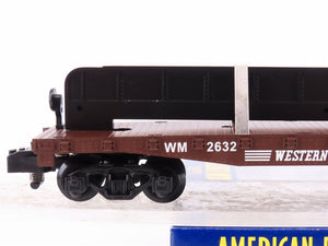 S Scale American Flyer 6-48544 WM Western Maryland Flatcar #2632 w/Girder