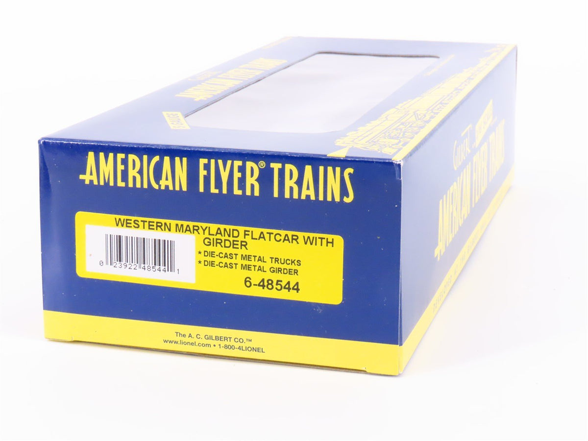 S Scale American Flyer 6-48544 WM Western Maryland Flatcar #2632 w/Girder