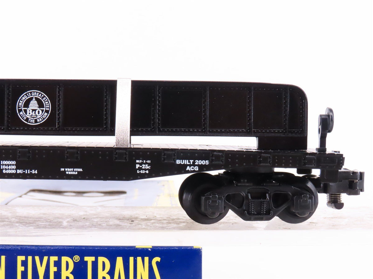 S Scale American Flyer 6-48540 B&amp;O Baltimore &amp; Ohio Flatcar #8652 w/Girder