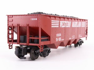 S Scale American Models 3409 WM Western Maryland 4-Bay Hopper #15308 w/ Load