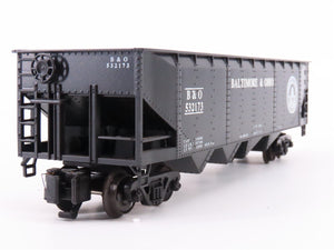 S Scale American Models 3401 B&O Baltimore & Ohio Railroad 4-Bay Hopper #532173