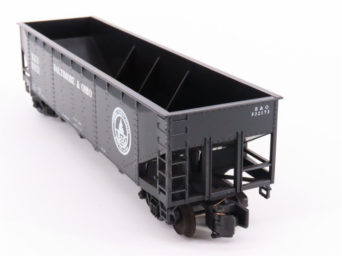 S Scale American Models 3401 B&amp;O Baltimore &amp; Ohio Railroad 4-Bay Hopper #532173