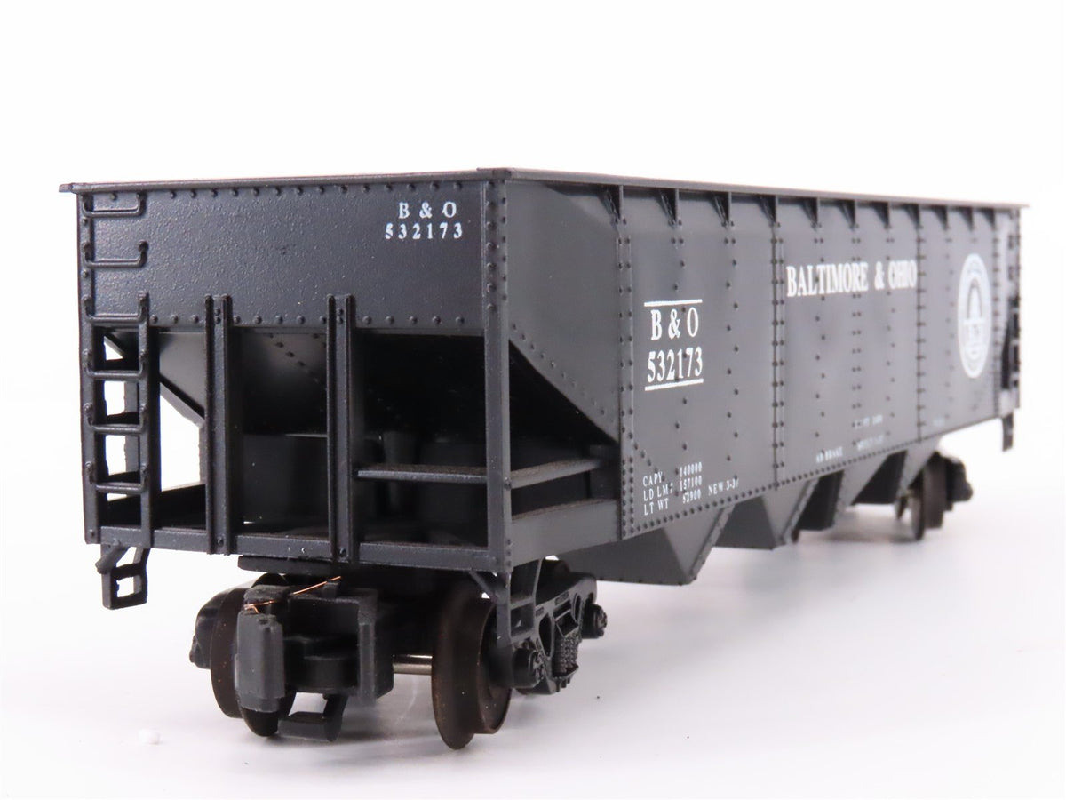 S Scale American Models 3401 B&amp;O Baltimore &amp; Ohio Railroad 4-Bay Hopper #532173