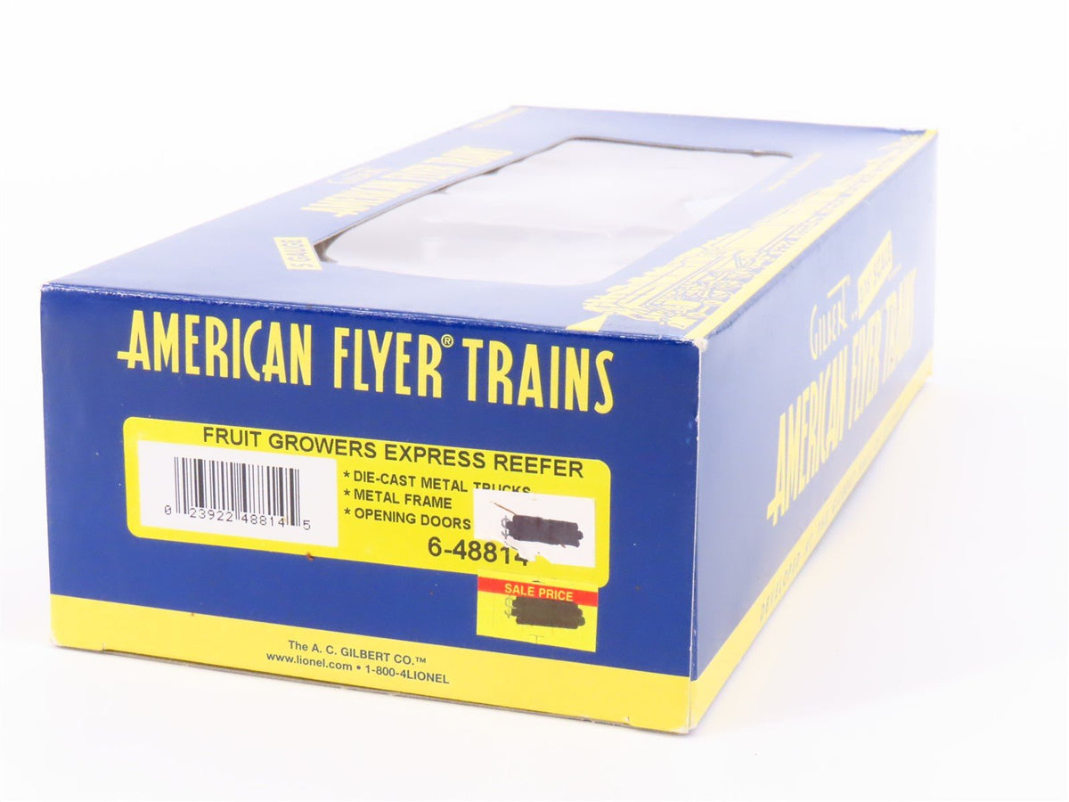 S Scale American Flyer 6-48814 FHIX Fruit Growers Express Reefer Car #40703