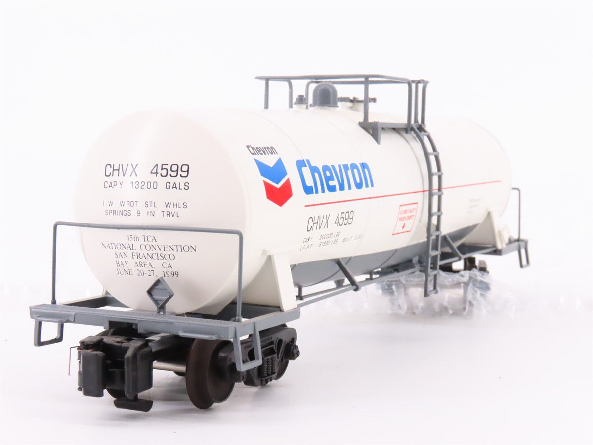 S Scale American Models 4599 TCA 1999 Convention CHVX Chevron Tank Car #4599