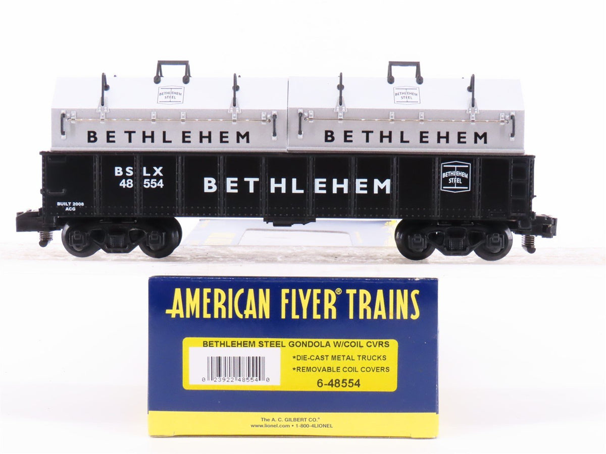 S Scale American Flyer 6-48554 BSLX Bethlehem Gondola Car #48554 w/Coil Covers