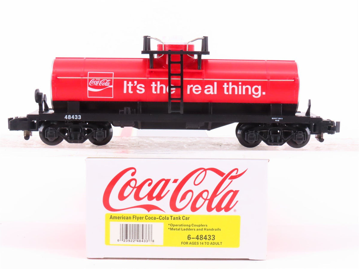 S Scale American Flyer 6-48433 Coca-Cola Single Dome Tankcar #48433