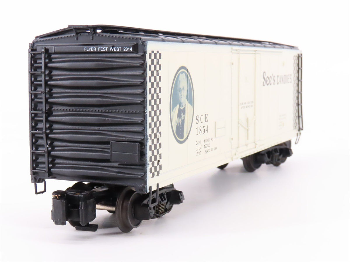 S Scale American Models 2014 Flyer Fest West SCE See&#39;s Candies Box Car #1854