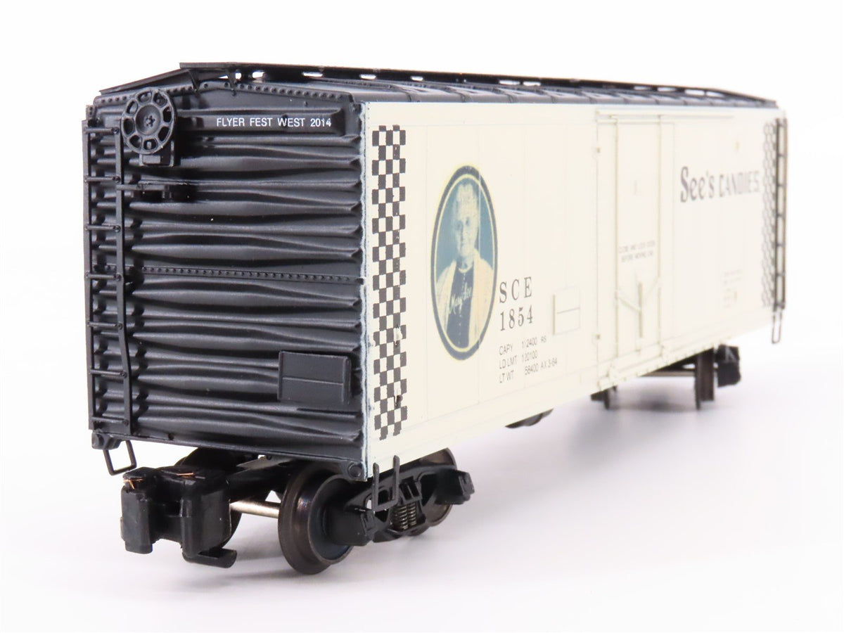 S Scale American Models 2014 Flyer Fest West SCE See&#39;s Candies Box Car #1854