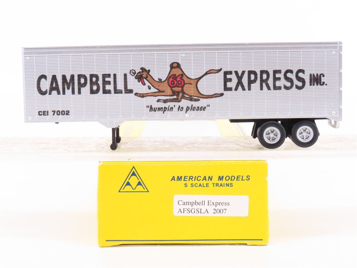 S Scale American Models AFSGSLA 2007 CEI Campbell Express Trailer #7002