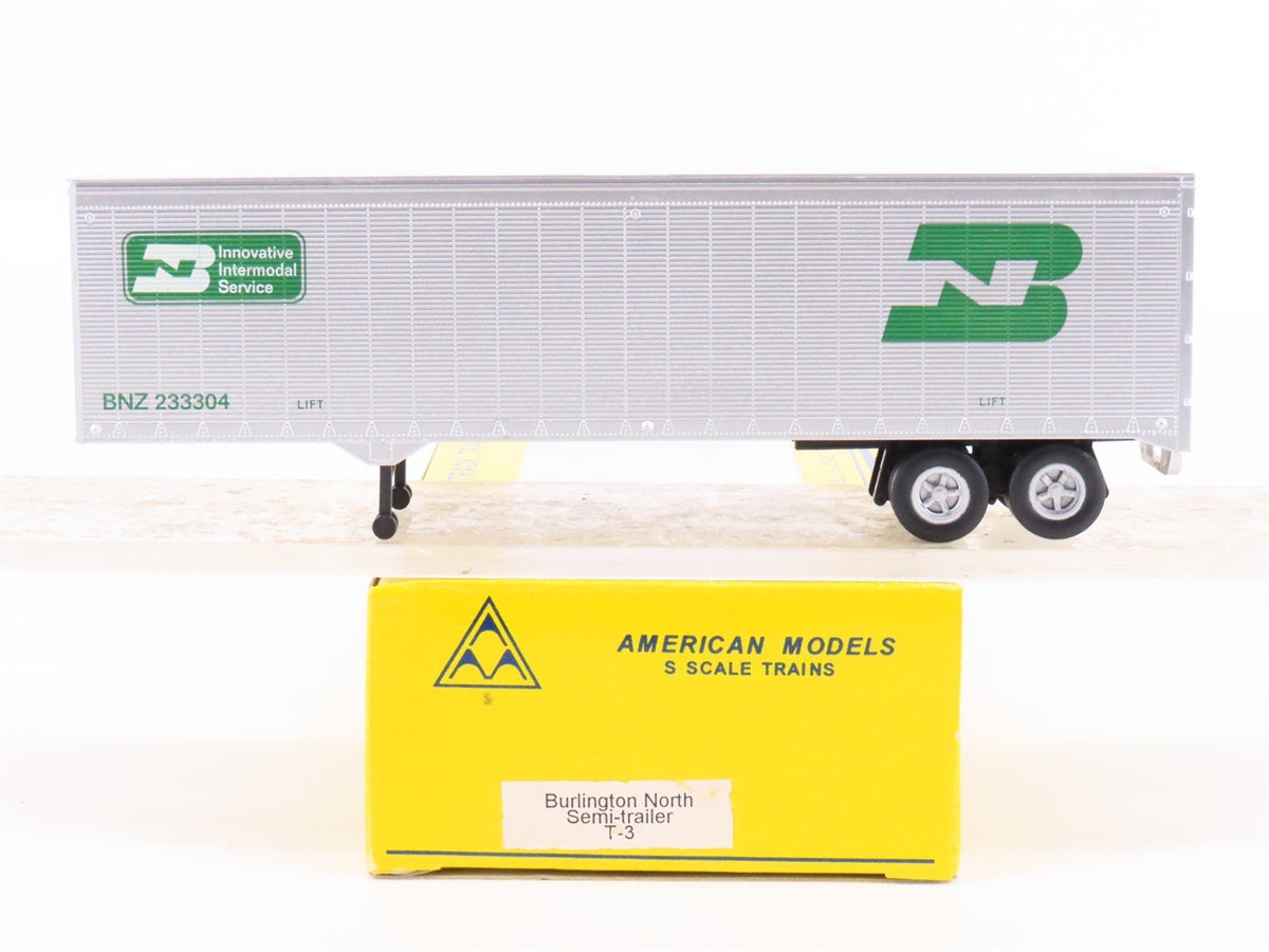 S Scale American Models BNZ Burlington Northern Trailer #233304