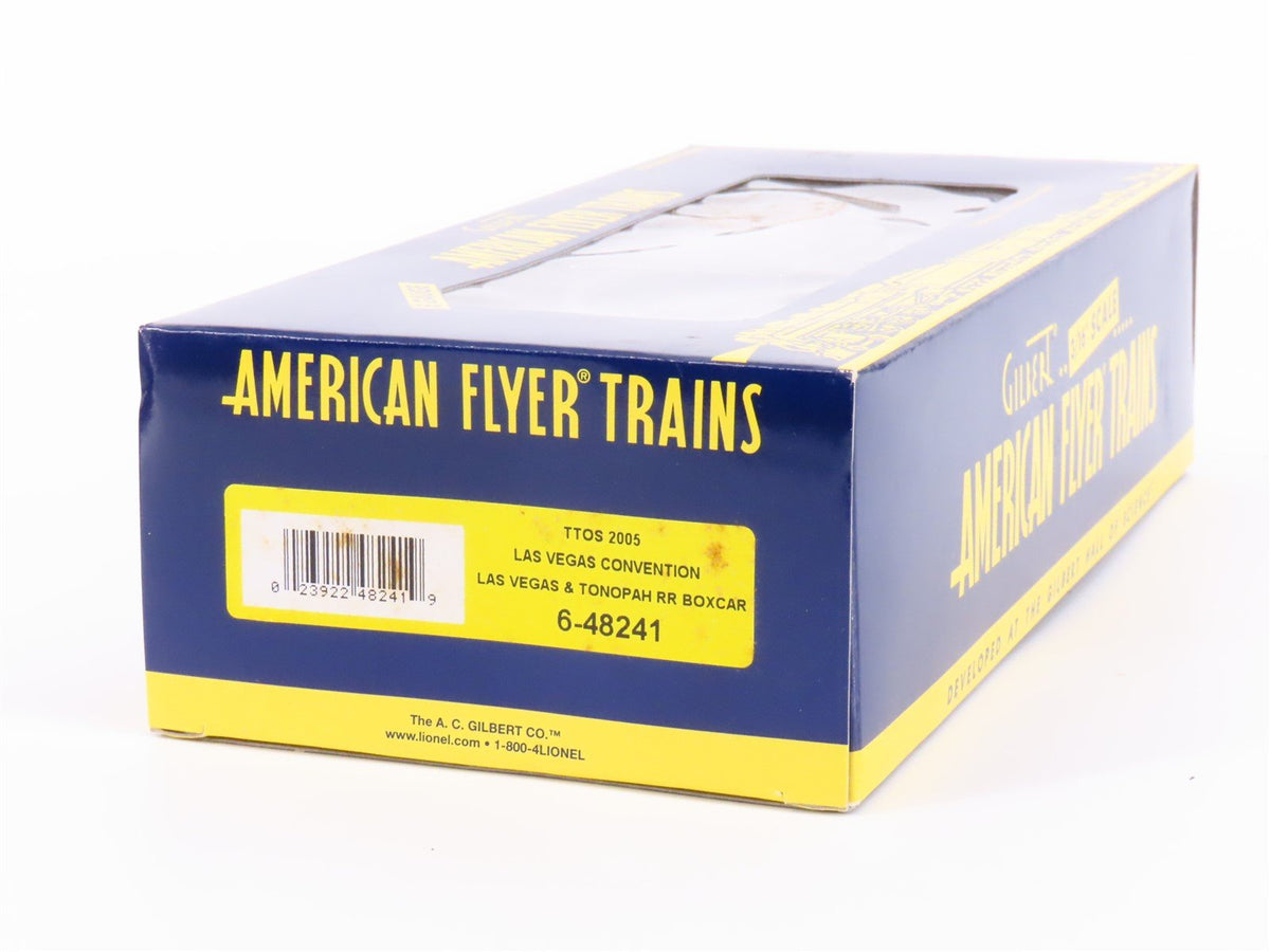 S Scale American Flyer 6-48241 Las Vegas &amp; Tonopah TTOS 2005 Boxcar #82005