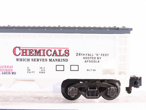 S Scale American Flyer 6-48215 MCFX Monsanto Chemicals 3-Bay Hopper #48215