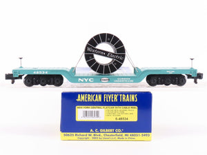 S American Flyer 6-48534 NYC New York Central Flat Car #48534 w/ Cable Reel