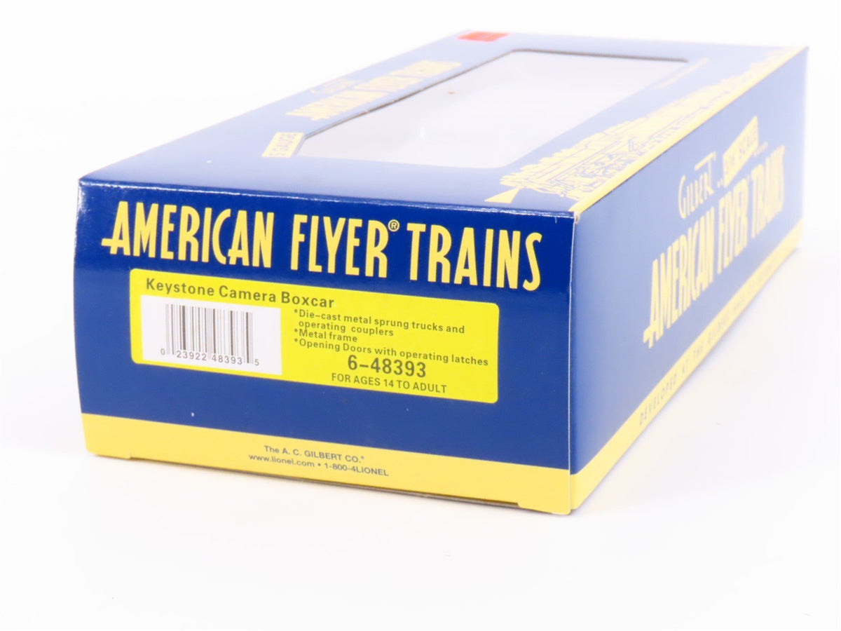 S Scale American Flyer 6-48393 Keystone Camera Boxcar &quot;The Keystone Line&quot;