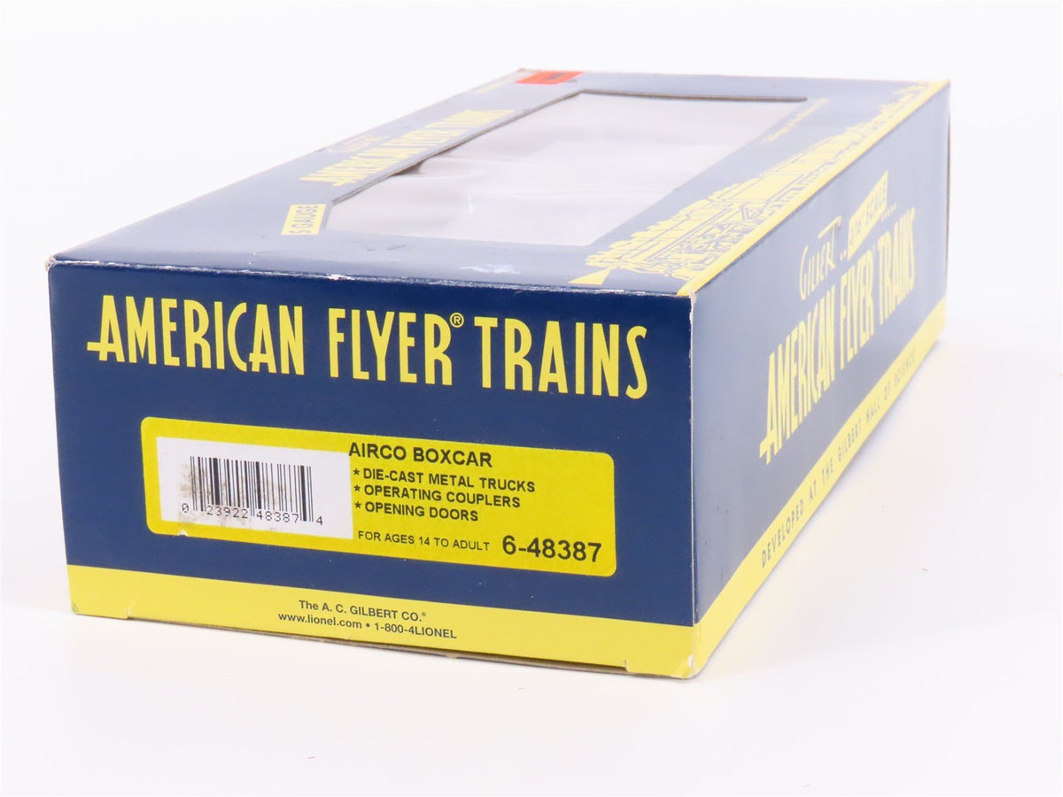 S Scale American Flyer 6-48387 Airco 40&#39; Boxcar #4838