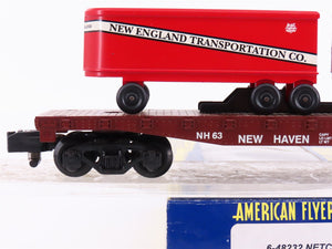 S Scale American Flyer 6-48232 NECTA 2003 New England TOFC Flatcar 63 w/Trailers