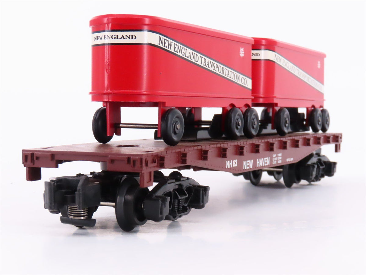 S Scale American Flyer 6-48232 NECTA 2003 New England TOFC Flatcar 63 w/Trailers