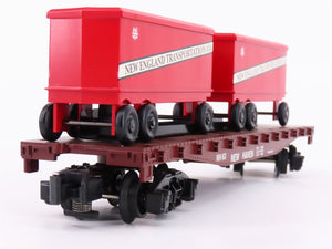 S Scale American Flyer 6-48232 NECTA 2003 New England TOFC Flatcar 63 w/Trailers