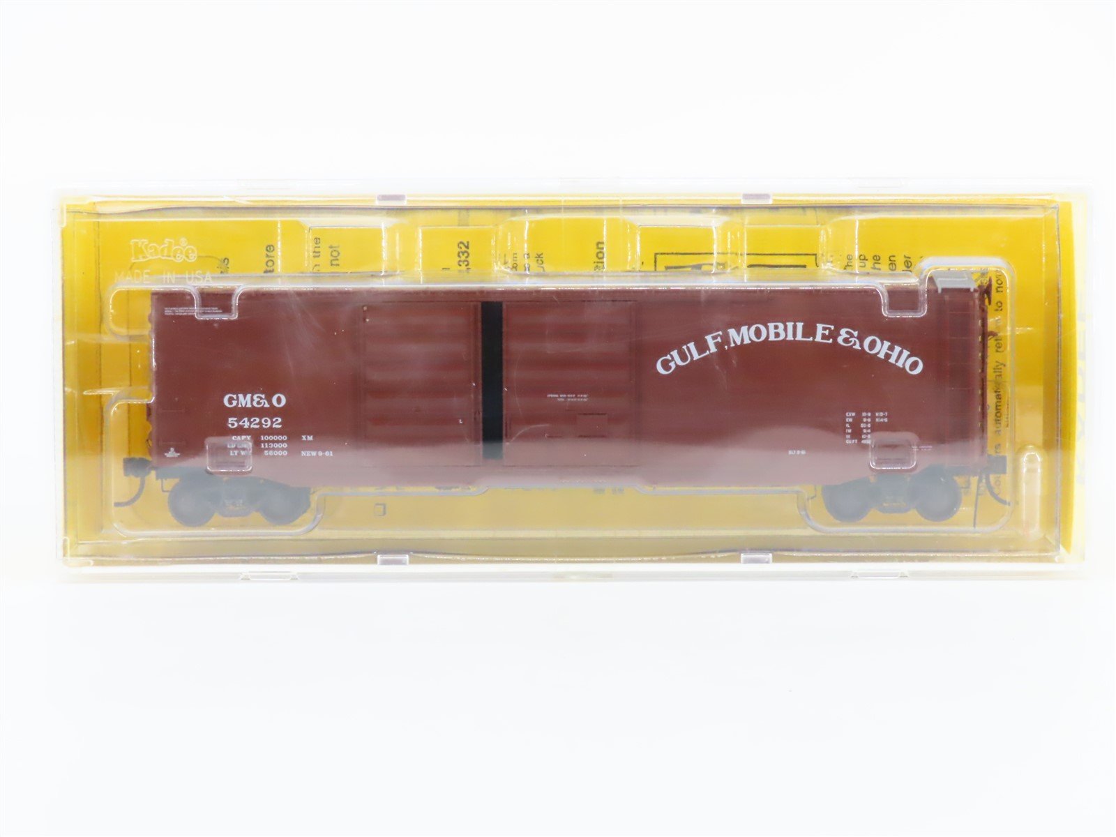 HO Scale Kadee 6703 GM&O Gulf Mobile & Ohio 50' Box Car #54292 - Sealed