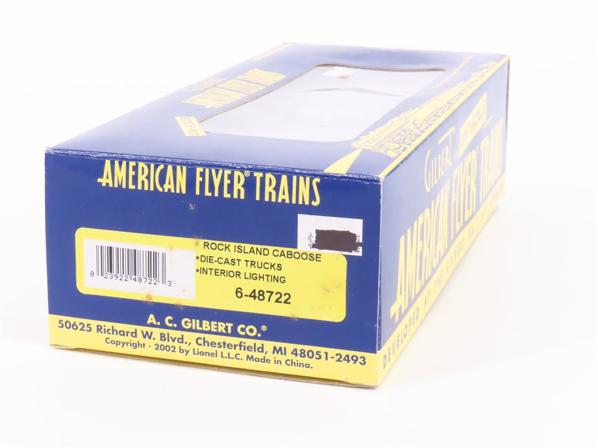 S Scale American Flyer 6-48722 RI Rock Island Lighted Caboose #17778