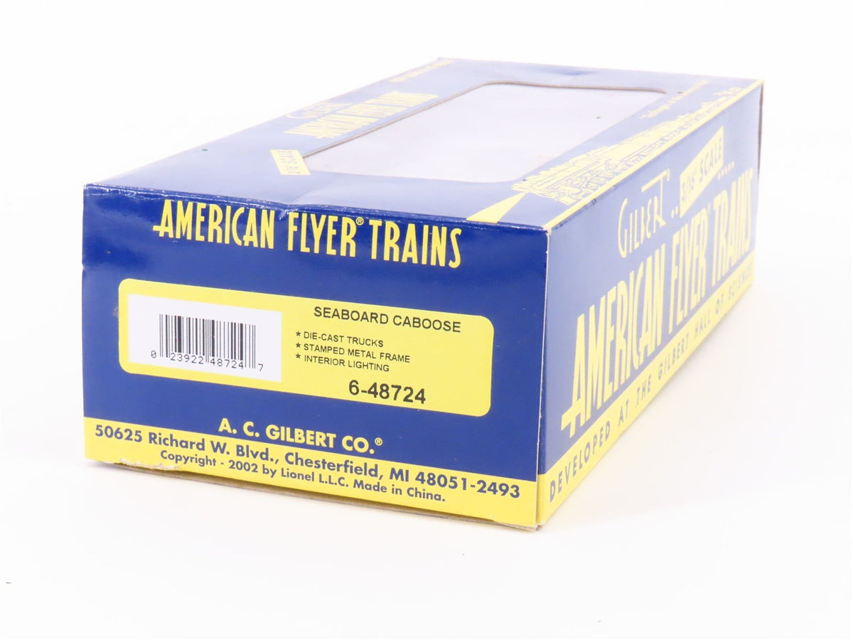 S Scale American Flyer 6-48724 SAL Seaboard Air Line Caboose #49658