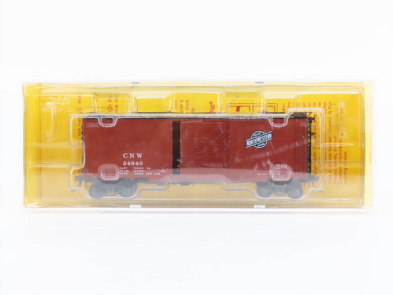 HO Scale Kadee 5252 CNW Chicago North Western 40' Box Car #24840 - Sealed