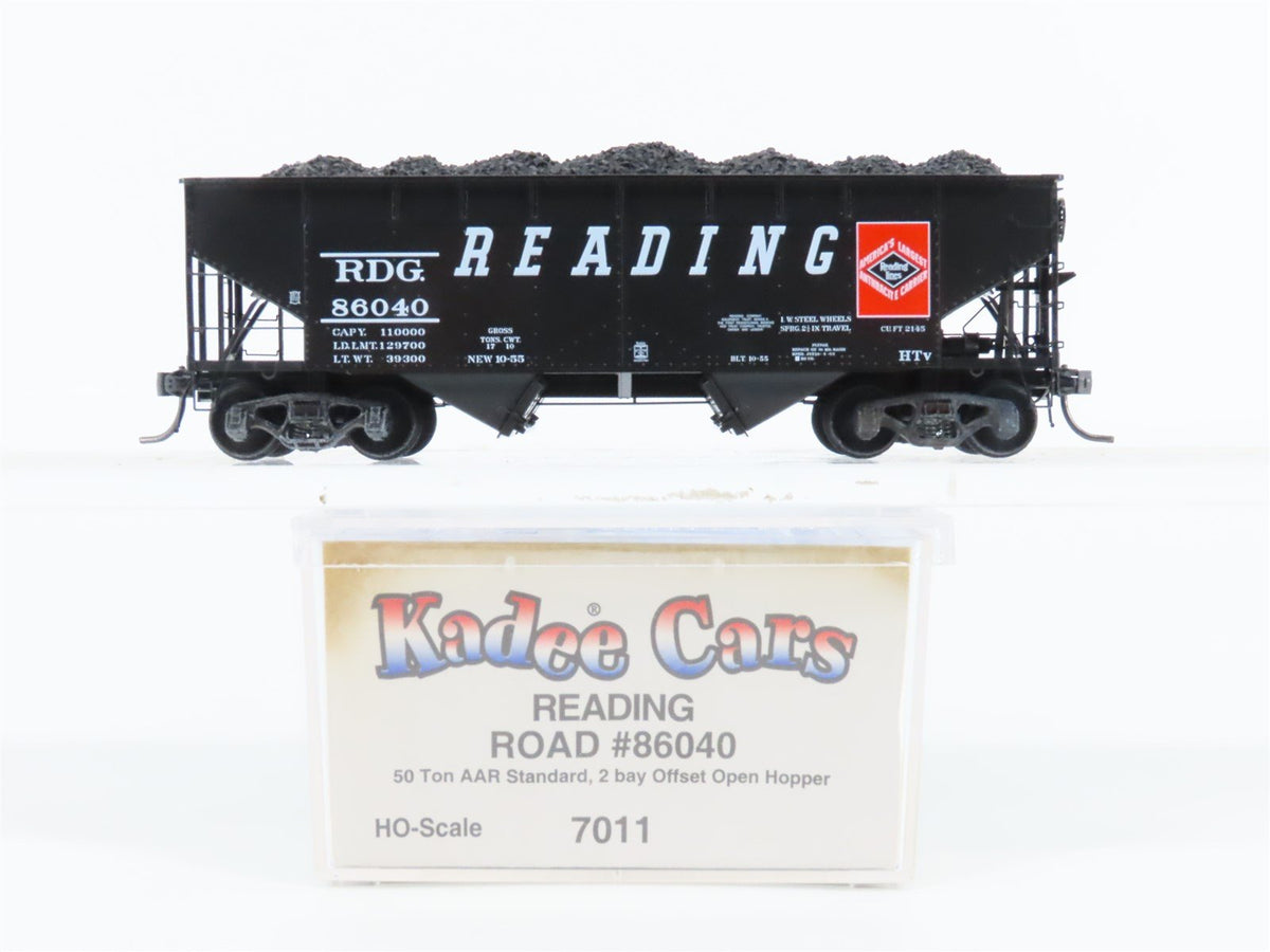 HO Scale Kadee 7011 RDG Reading Lines 2-Bay Open Hopper #86040