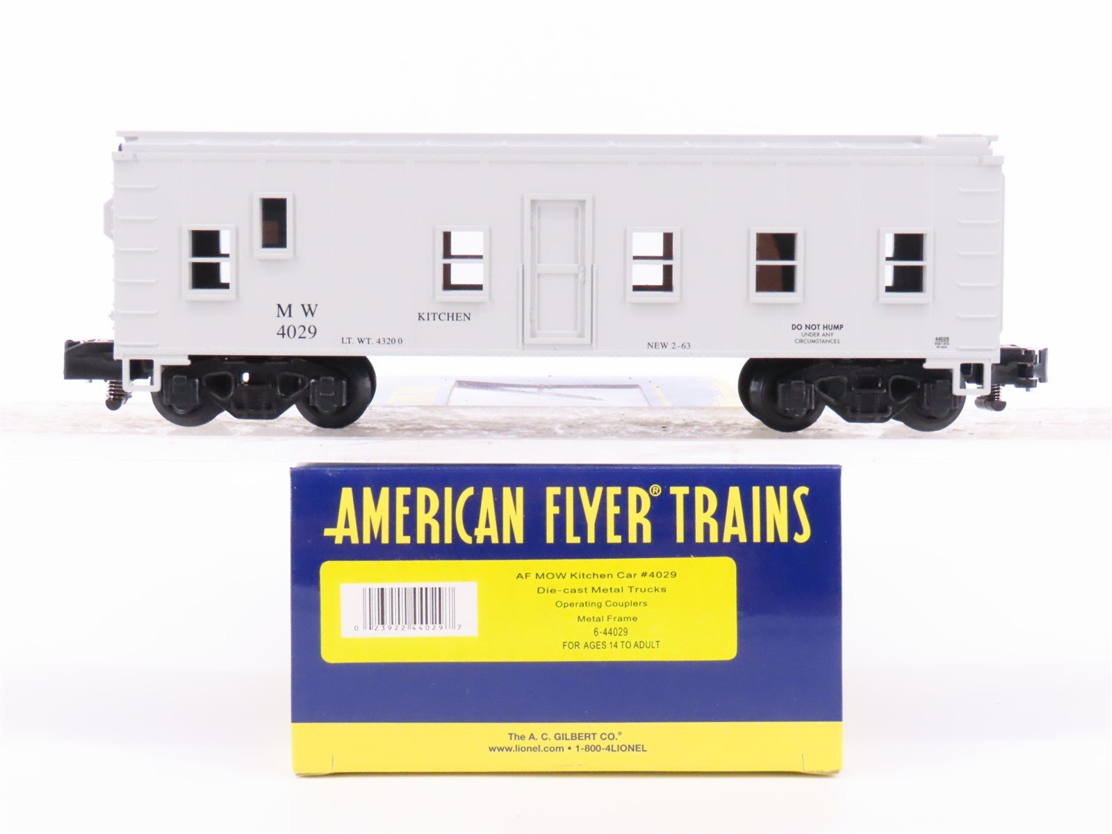 S Scale American Flyer 6-44029 MOW Kitchen Car #4029