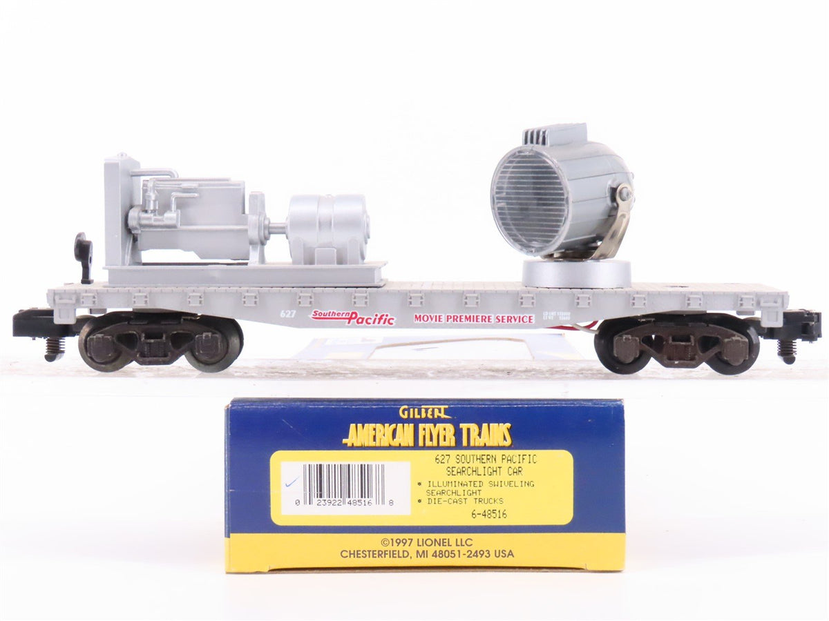 S Scale American Flyer 6-48516 SP Southern Pacific Searchlight Flatcar #627