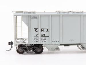 HO Scale Kadee 8314 CNJ Jersey Central Lines 2-Bay Covered Hopper #752